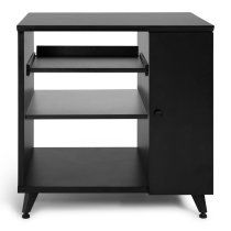 Elite Series Sidecar Rack Cabinet With Shelf, Brown
