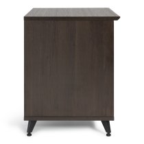 Elite Series Sidecar Rack Cabinet With Shelf, Brown