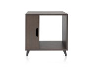 Elite Series Sidecar Rack Cabinet With Shelf, Brown