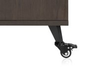 Elite Series Sidecar Rack Cabinet With Shelf, Brown