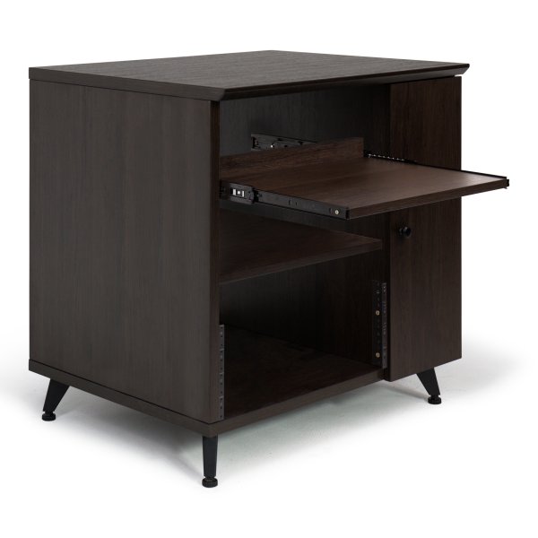 Erikson Audio - Elite Series Sidecar Rack Cabinet With Shelf, Brown - Gator