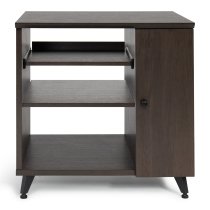Elite Series Sidecar Rack Cabinet With Shelf, Brown