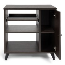 Elite Series Sidecar Rack Cabinet With Shelf, Brown