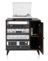 Elite Series Sidecar Rack Cabinet With Shelf, Brown