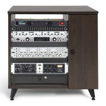 Elite Series Sidecar Rack Cabinet With Shelf, Brown
