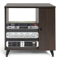 Elite Series Sidecar Rack Cabinet With Shelf, Brown