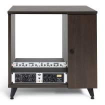 Elite Series Sidecar Rack Cabinet With Shelf, Brown