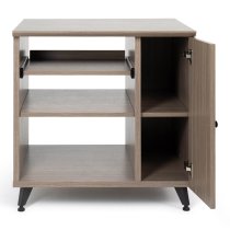 Elite Series Sidecar Rack Cabinet With Shelf, Grey