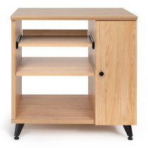 Elite Series Sidecar Rack Cabinet With Shelf, Maple