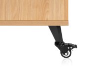 Elite Series Sidecar Rack Cabinet With Shelf, Maple