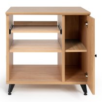 Elite Series Sidecar Rack Cabinet With Shelf, Maple