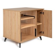 Elite Series Sidecar Rack Cabinet With Shelf, Maple