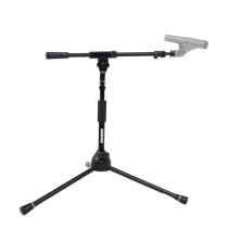 Low-Profile Tripod Mic Stand With Telescoping Boom