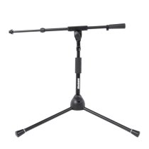 Low-Profile Tripod Mic Stand With Telescoping Boom