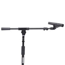 Low-Profile Tripod Mic Stand With Telescoping Boom