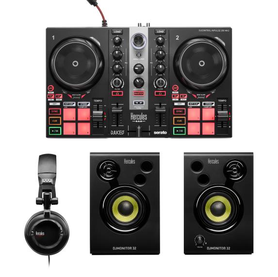 Complete DJ Starter Bundle With Controller, Speakers, Headphones and DJUCED (Mark II)