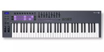 61-Key MIDI Controller Keyboard with 16 RGB-backlit Pads, 8 Knobs, 9 Faders, and Pitch Bend