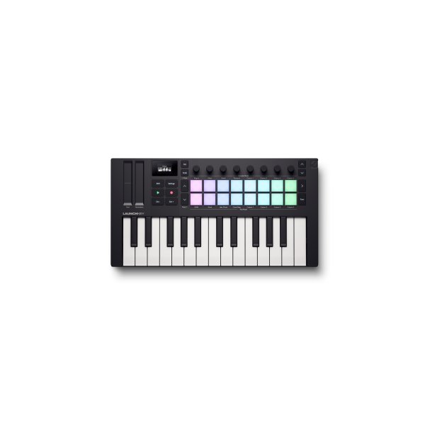 4th Gen Compact 25-Key MIDI Keyboard, Black