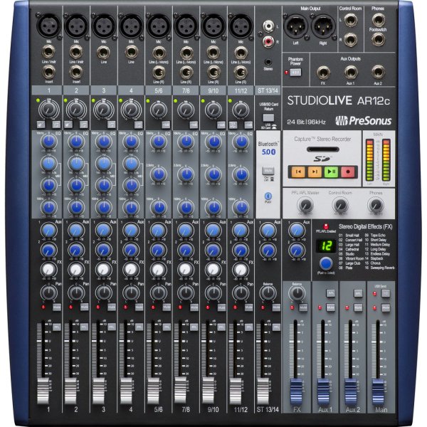 USB-C 14-Channel Hybrid Performance and Recording Mixer