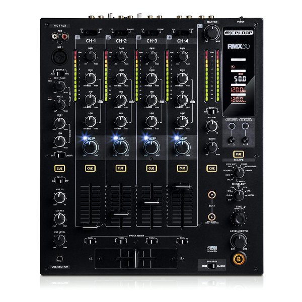 Professional Digital 4+1 -Channel Pro DJ Club Mixer with USB Port