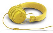Ultra Compact DJ and Lifestyle Headphones Retractable Closed, Yellow