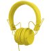 Ultra Compact DJ and Lifestyle Headphones Retractable Closed, Yellow