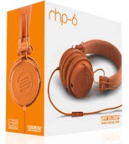 Ultra Compact DJ and Lifestyle Headphones Retractable Closed, Orange