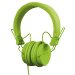 Ultra Compact DJ and Lifestyle Headphones Retractable Closed, Green