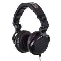 Professional DJ Headphones, Folding, Closed, Black