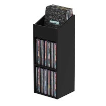 2-Piece Vinyl Storage, Black