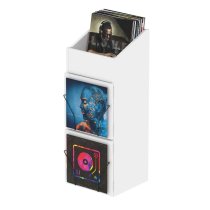 Record Box Display Door, White