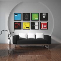 Vinyl Frame 3-Piece Set 12", Black