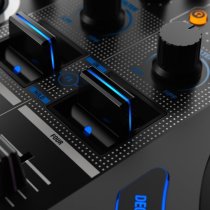 4-channel DJ Controller / Audio Interface With Dual Aluminum Jog Wheels