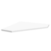 Modular Side Rack Adapter For Workstation to a Workbench, White