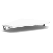 Modular Side Rack Adapter For Workstation to a Workbench, White