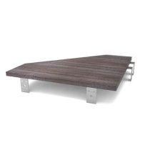 Modular Side Rack Adapter For Workstation to a Workbench, Walnut