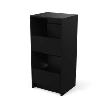 Vinyl Vault With Drawers - Holds up to 160 Records, Black
