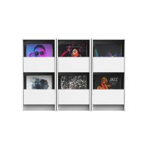 Vinyl Vault With Drawers - Holds up to 160 Records, White