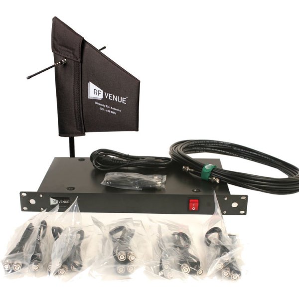 4-Channel Antenna Distributor with Cloth-Covered Diversity Fin Antenna and Cables Bundle