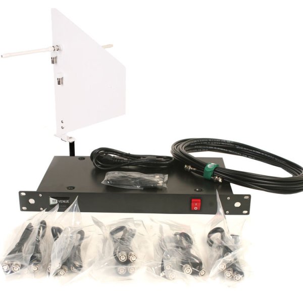 4-Channel Antenna Distributor with White Diversity Fin Antenna and Cables Bundle