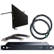 Distro9 HDR / Diversity Fin Antenna Bundle, Black Wall-mount