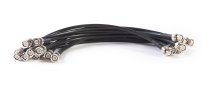 RG8X Certified BNC Interconnect Low-Loss Coax Cables, 1.5', 10-Pack