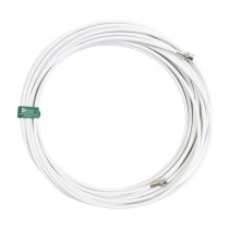 50' RG8X Coaxial Cable, White Jacket