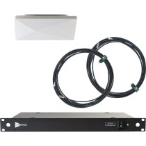 Diversity Architectural Antenna & DISTRO4 4-Channel UHF Distribution System, White (470 to 616 MHz)