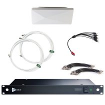 Diversity Architectural Antenna & DISTRO9 HDR 9-Channel UHF Distribution Pack, White (470-616 Mhz)