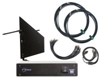 5-Channel Wireless Mic Pack, Diversity Fin Wall-Mount Antenna, Black