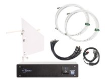 5-Channel Wireless Mic Pack, Diversity Fin Wall-Mount Antenna, White