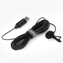 Omnidirectional USB Lavalier Microphone (19.7' Cable)