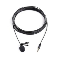 Omnidirectional Broadcast-Quality Lavalier Microphone with 3.5mm TRS Connector