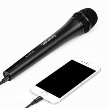 Handheld Dynamic USB Microphone for iOS Devices, Black